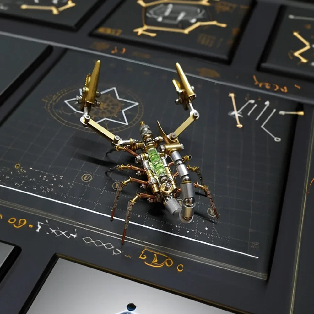 DIY Mechanical Spider Metal Model Kit 3D Puzzles Cyberpunk Insects Assembly Creative Handmade Metal Puzzles