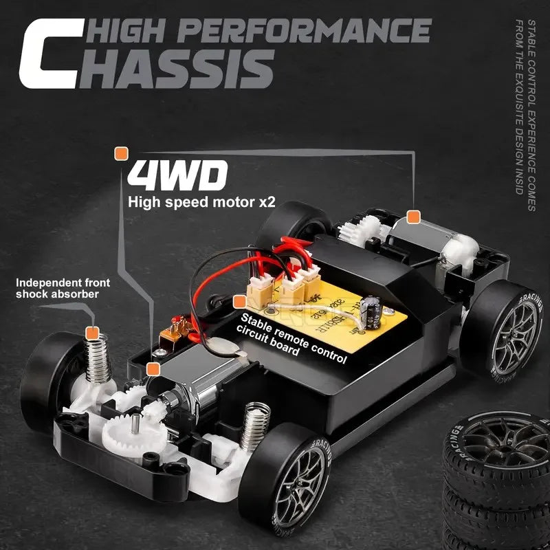 Precision 4WD High-Speed Drift Racer