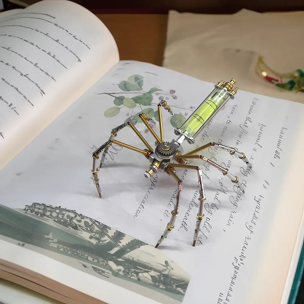 DIY Mechanical Spider Metal Model Kit 3D Puzzles Cyberpunk Insects Assembly Creative Handmade Metal Puzzles